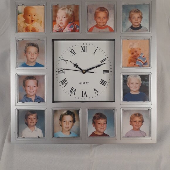 North Point "The Growing Years" Photo Frame Wall Clock - Picture 3 of 4